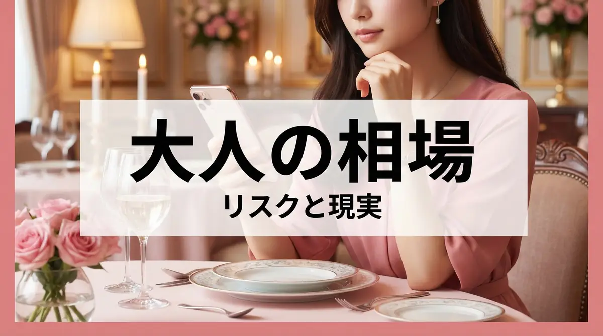 パパ活の大人の関係の相場について考える女性